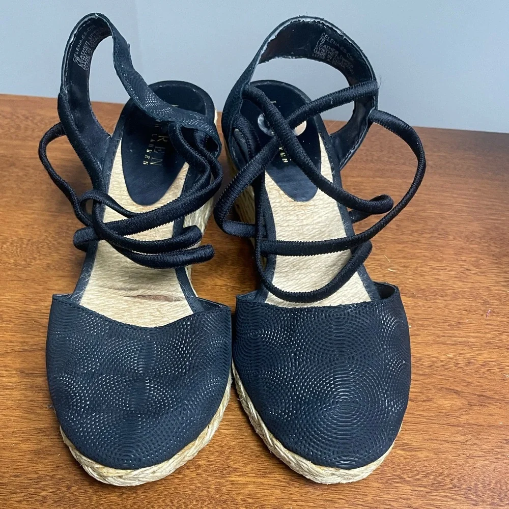 Lauren Ralph Lauren Black Espadrilles Women’s Size 7B